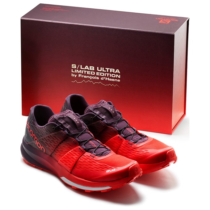 Buty Do Biegania W Terenie Damskie Salomon S/LAB ULTRA LTD EDITION - Czerwone / Fioletowe - Polska (